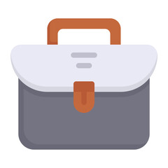 briefcase flat icon