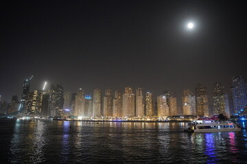 Fototapeta premium marina or beach view dubai night