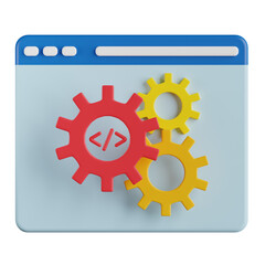 Web Configuration 3D Illustration