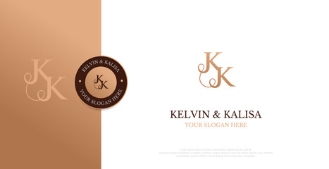 Initial KK Logo Design Vector