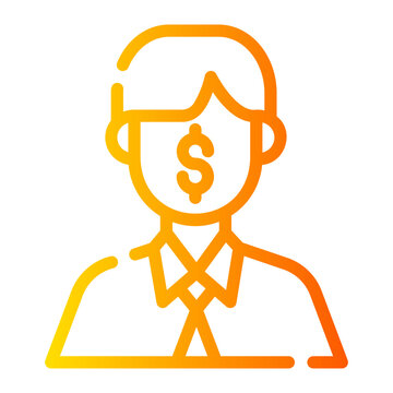 businessman gradient icon