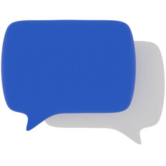 Naklejka premium Speech Bubble 3D Illustration