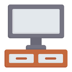 tv table flat icon
