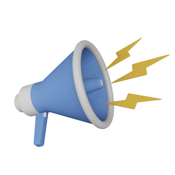 Megaphone 3D Illustration