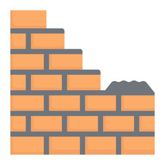 Obraz premium brickwall flat icon
