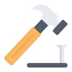 hammer flat icon
