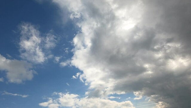 clouds in the blue sky