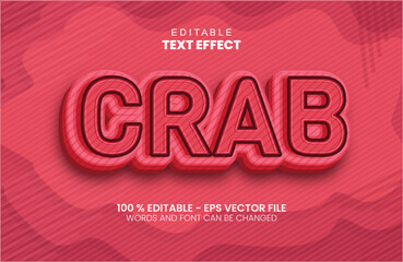 Crab text effect