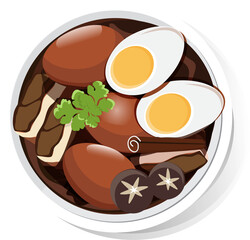 Stewed Eggs
,Thai food, Asian food menu