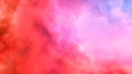 Cosmic background with a blue purple nebula and stars
