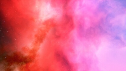 Cosmic background with a blue purple nebula and stars
