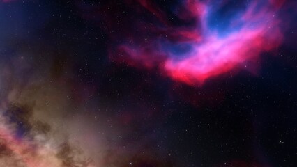 Night sky - Universe filled with stars, nebula and galaxy
