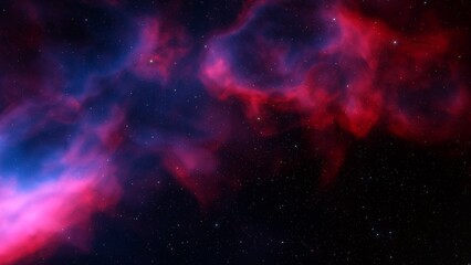 bright nebula, nebula in space, majestic red-purple nebula, beautiful space background 3D render
