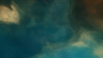 Deep space nebula with stars. Bright and vibrant Multicolor Starfield Infinite space outer space background with nebulas and stars. Star clusters, nebula outer space background 3d render  © ANDREI