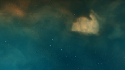 Deep space nebula with stars. Bright and vibrant Multicolor Starfield Infinite space outer space background with nebulas and stars. Star clusters, nebula outer space background 3d render
