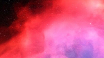 Deep space nebula with stars. Bright and vibrant Multicolor Starfield Infinite space outer space background with nebulas and stars. Star clusters, nebula outer space background 3d render
