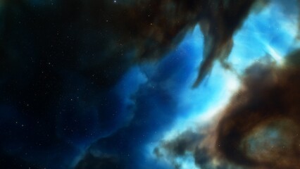 bright nebula, nebula in space, majestic red-purple nebula, beautiful space background 3D render
