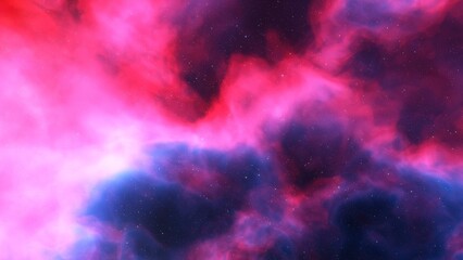 red-violet nebula in outer space, horsehead nebula, unusual colorful nebula in a distant galaxy, red nebula 3d render
