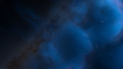 red-violet nebula in outer space, horsehead nebula, unusual colorful nebula in a distant galaxy, red nebula 3d render
