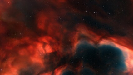 nebula gas cloud in deep outer space
