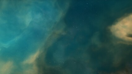 Fototapeta premium Cosmic background with a blue purple nebula and stars 