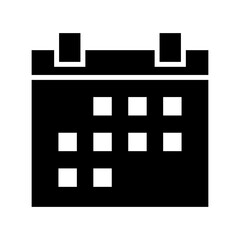 calendar icon or logo isolated sign symbol vector illustration - high quality black style vector icons
