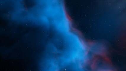 bright nebula, nebula in space, majestic red-purple nebula, beautiful space background 3D render
