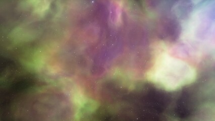 bright nebula, nebula in space, majestic red-purple nebula, beautiful space background 3D render
