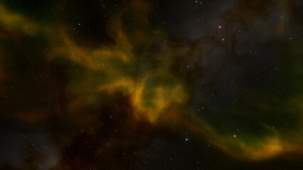 red-violet nebula in outer space, horsehead nebula, unusual colorful nebula in a distant galaxy, red nebula 3d render
