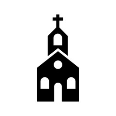 church icon or logo isolated sign symbol vector illustration - high quality black style vector icons
