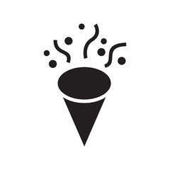 confetti icon or logo isolated sign symbol vector illustration - high quality black style vector icons
