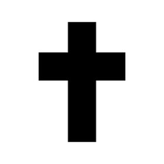 christian cross icon or logo isolated sign symbol vector illustration - high quality black style vector icons
