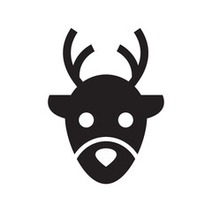 deer icon or logo isolated sign symbol vector illustration - high quality black style vector icons
