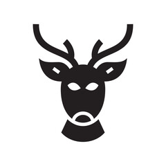 deer icon or logo isolated sign symbol vector illustration - high quality black style vector icons
