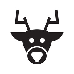 deer icon or logo isolated sign symbol vector illustration - high quality black style vector icons

