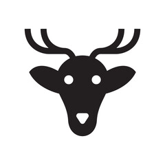 deer icon or logo isolated sign symbol vector illustration - high quality black style vector icons
