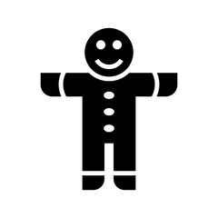 gingerbread man icon or logo isolated sign symbol vector illustration - high quality black style vector icons
