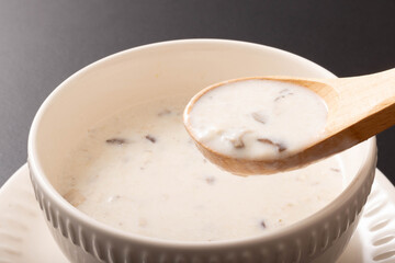 クリーム　マッシュルーム　スープ