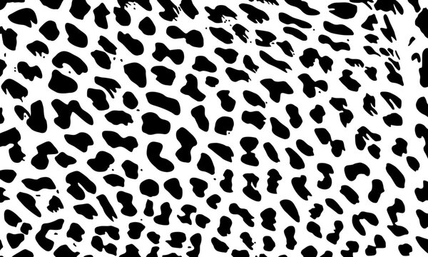 Cheetah, Leopard or Jaguar (Big Cat Family) Motifs Pattern. Animal Print-Series. Vector Illustration  