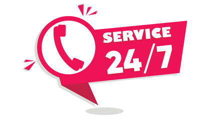 sticker round-the-clock service, for printing and the Internet