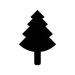 pine tree icon or logo isolated sign symbol vector illustration - high quality black style vector icons
