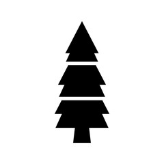 pine tree icon or logo isolated sign symbol vector illustration - high quality black style vector icons
