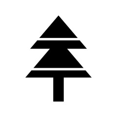 pine tree icon or logo isolated sign symbol vector illustration - high quality black style vector icons
