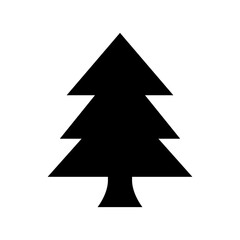 pine tree icon or logo isolated sign symbol vector illustration - high quality black style vector icons

