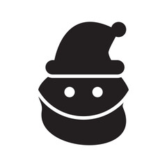 santa icon or logo isolated sign symbol vector illustration - high quality black style vector icons
