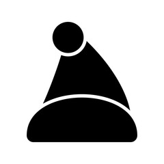 santa hat icon or logo isolated sign symbol vector illustration - high quality black style vector icons
