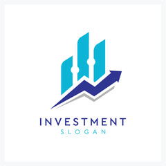 investment business finance diagram logo