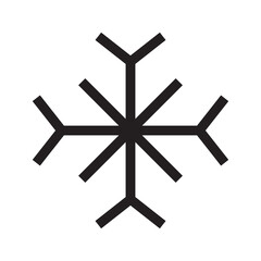 snowflake icon or logo isolated sign symbol vector illustration - high quality black style vector icons
