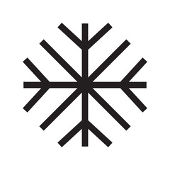 snowflake icon or logo isolated sign symbol vector illustration - high quality black style vector icons
