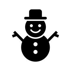 snowman icon or logo isolated sign symbol vector illustration - high quality black style vector icons
